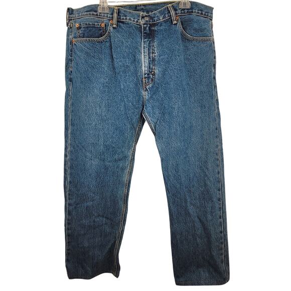 Levi’s 505 Vintage Blue Denim Straight Leg Jeans Classic Style Piece - Picture 1 of 16